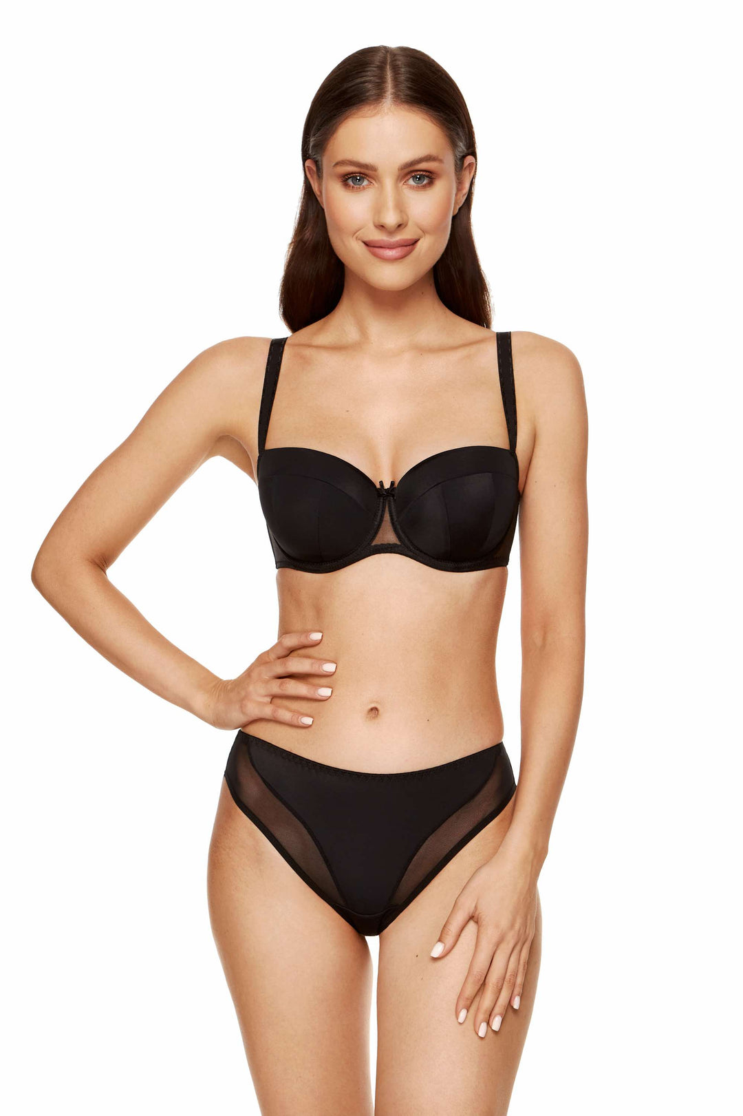 ZARA BRAZILIAN THONG BLACK