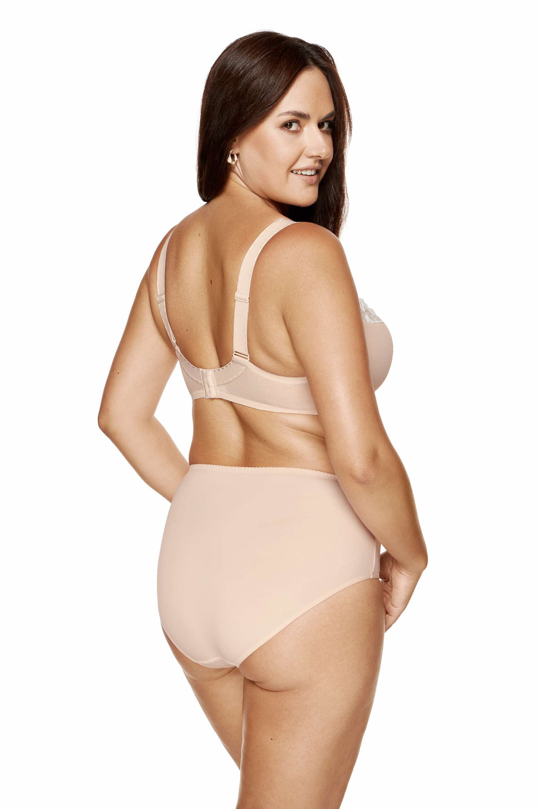 EGERIE EMBROIDERED HALF PADDED BRA BEIGE