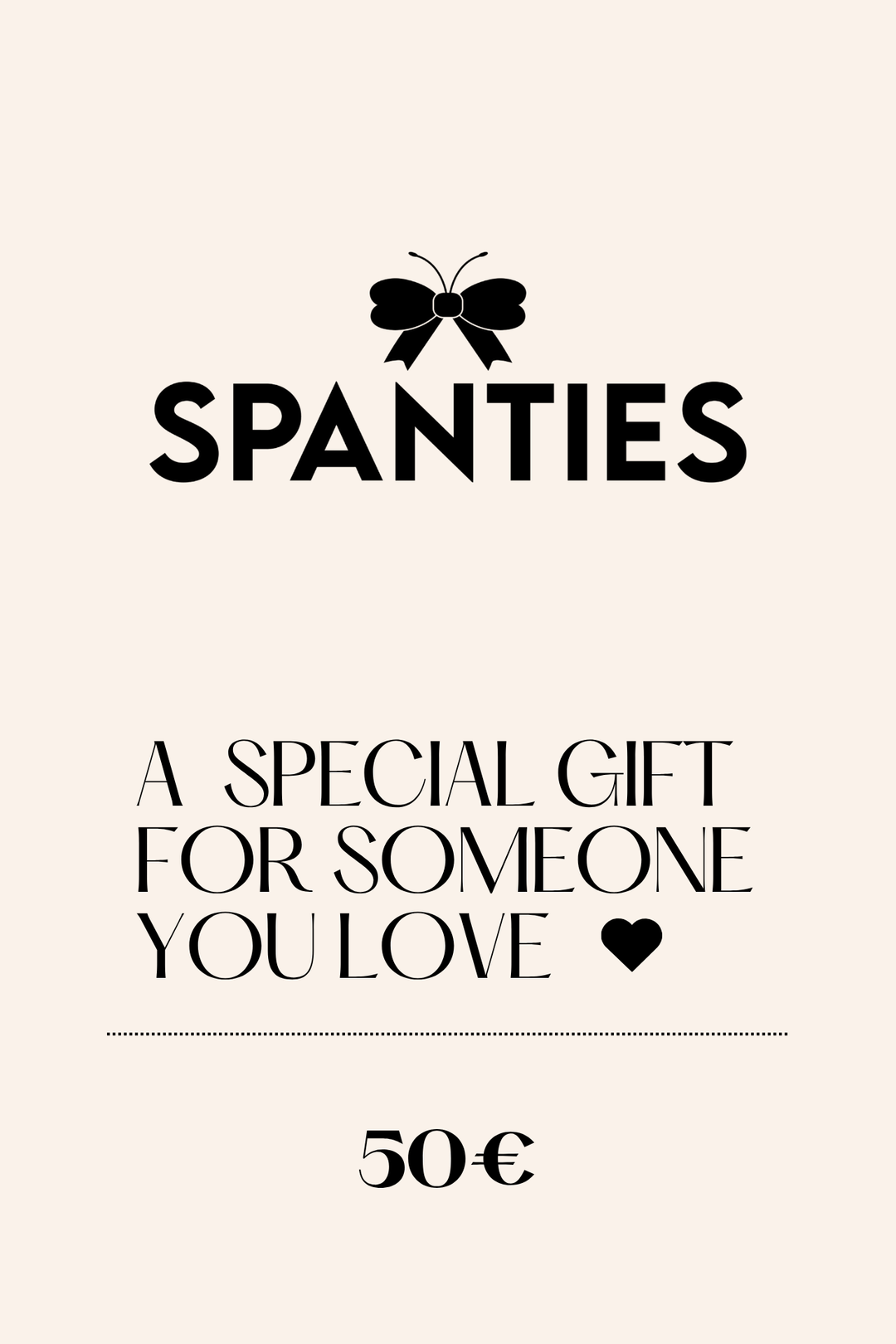 SPANTIES GIFT CARD