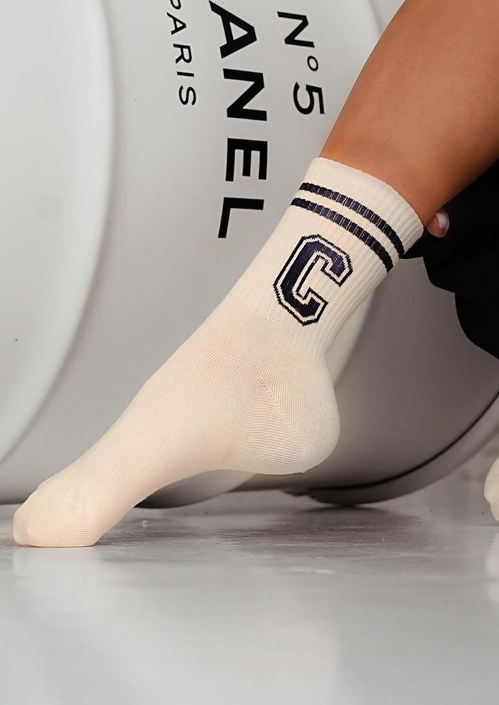 WOMEN'S LETTER C PATTERN SOCKS