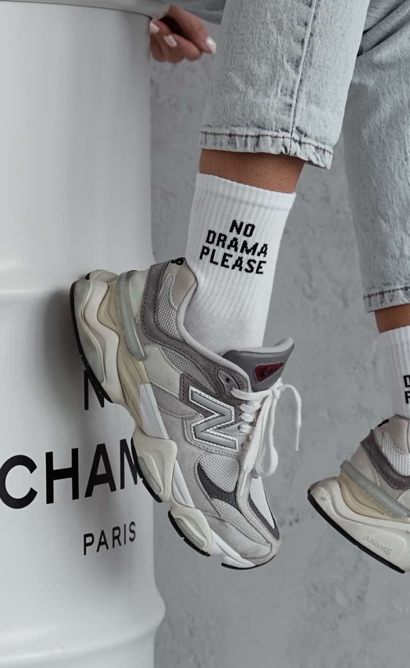 WOMEN'S NO DRAMA PLEASE PATTERN SOCKS