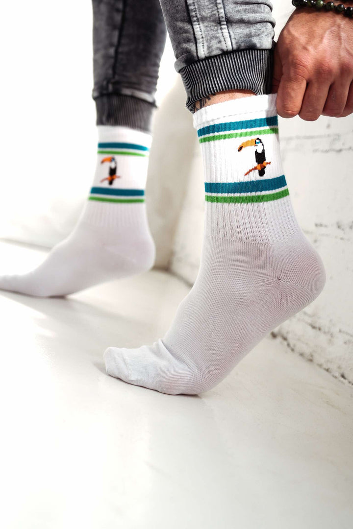 MENS TOUCAN PATTERN SOCKS