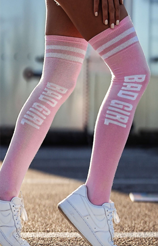 WOMEN'S BAD GIRL PATTERN OVER KNEE SOCKS