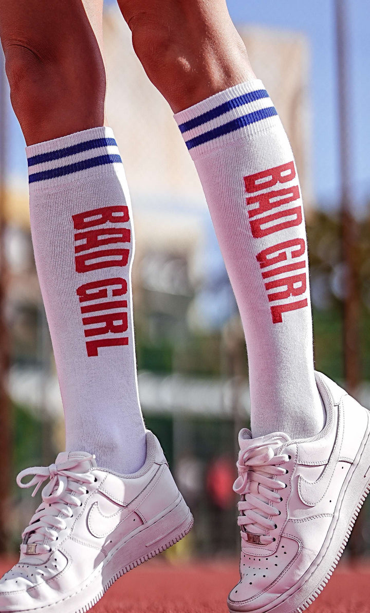 WOMEN'S BAD GIRL PATTERN KNEE SOCKS