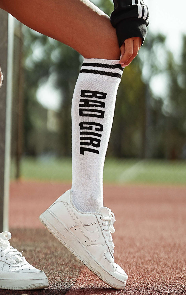 WOMEN'S BAD GIRL PATTERN KNEE SOCKS