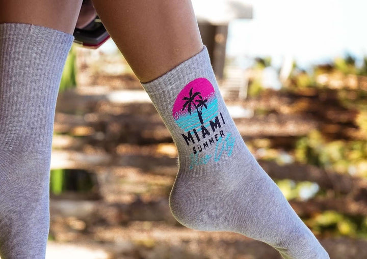 WOMEN'S MIAMI VICE CITY PATTERN SOCKS