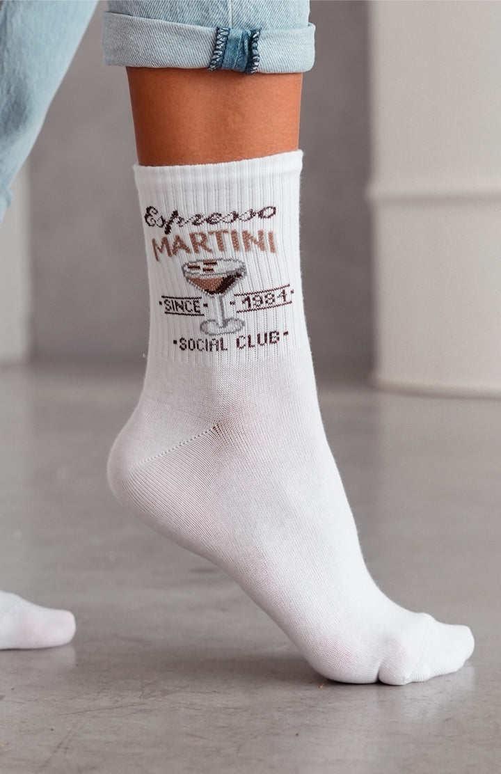 WOMEN'S ESPRESSO MARTINI PATTERN SOCKS
