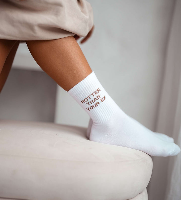 WOMEN'S HOTTER THAN YOUR EX PATTERN SOCKS