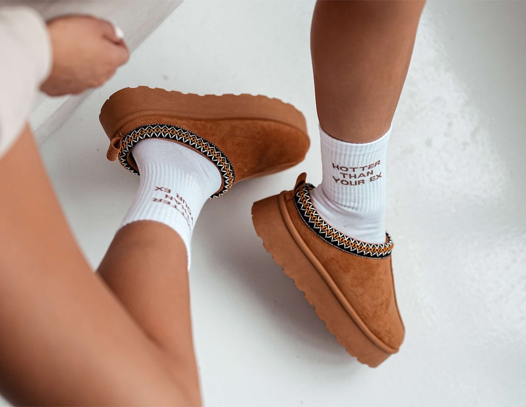 WOMEN'S HOTTER THAN YOUR EX PATTERN SOCKS