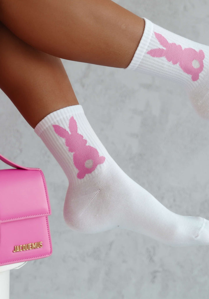 WOMEN'S BUNNY WITH A TAIL PATTERN SOCKS