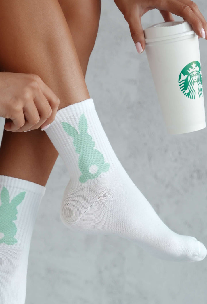 WOMEN'S BUNNY WITH A TAIL PATTERN SOCKS
