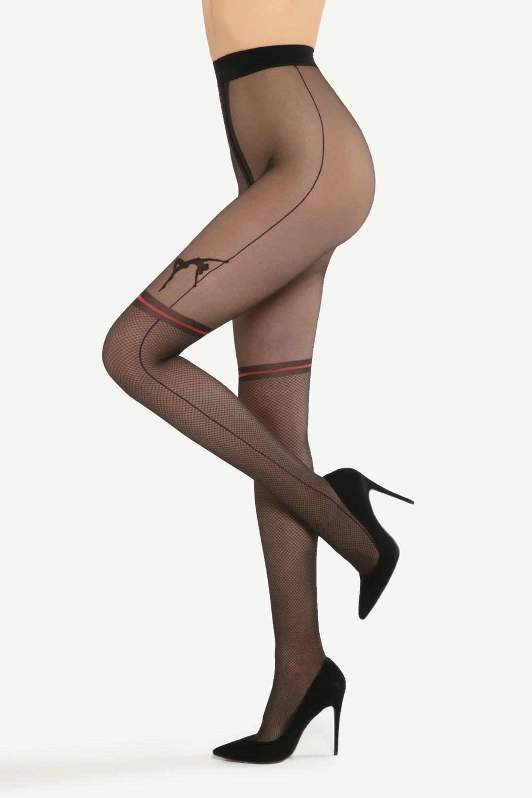GATTA RITA SUSPENDER TIGHTS TRANSPARENT 20 DEN