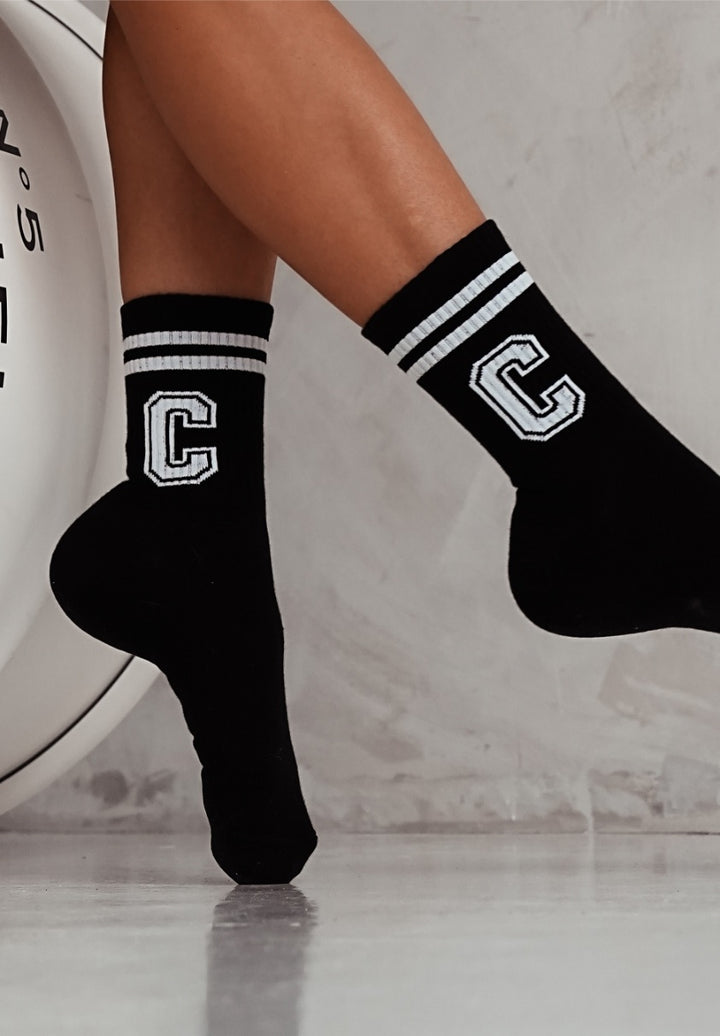 WOMEN'S LETTER C PATTERN SOCKS