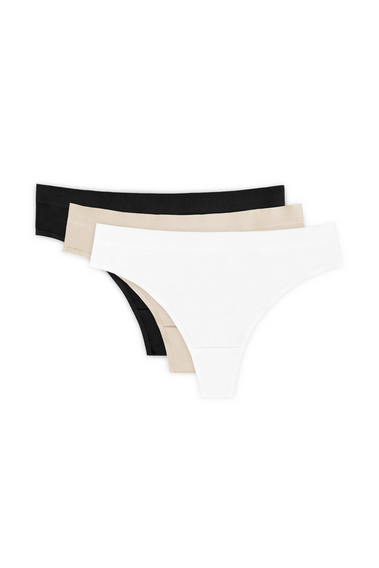 ALANA COTTON THONGS TRIPLE PACK MULTICOLOURED