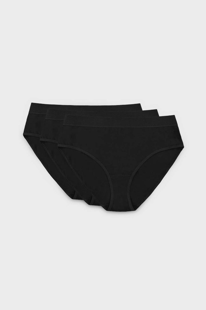 ALANA COTTON PANTY TRIPLE PACK BLACK