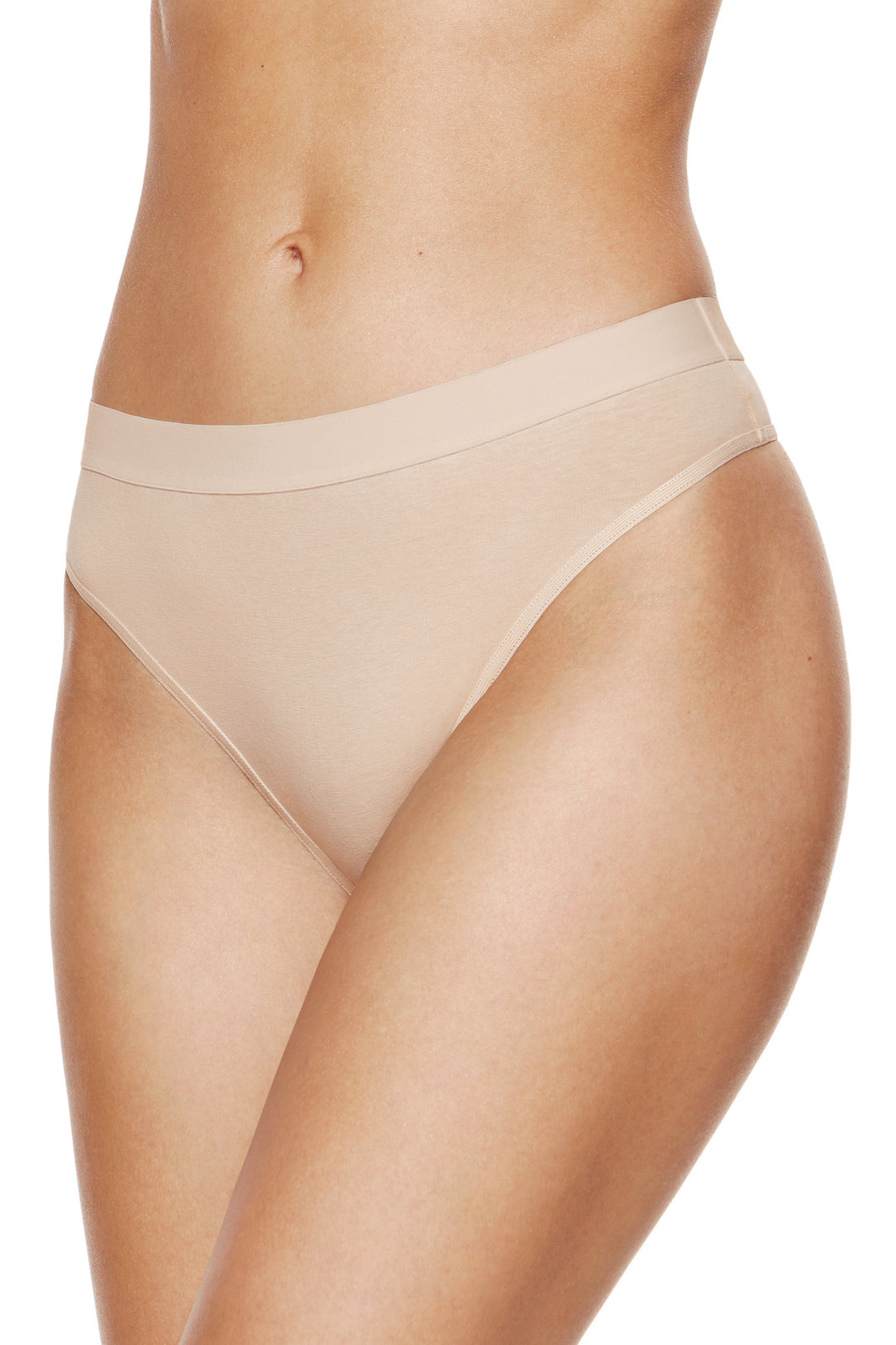 ALANA COTTON THONGS TRIPLE PACK BEIGE