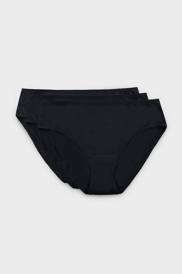 DIANA COTTON PANTY TRIPLE PACK BLACK
