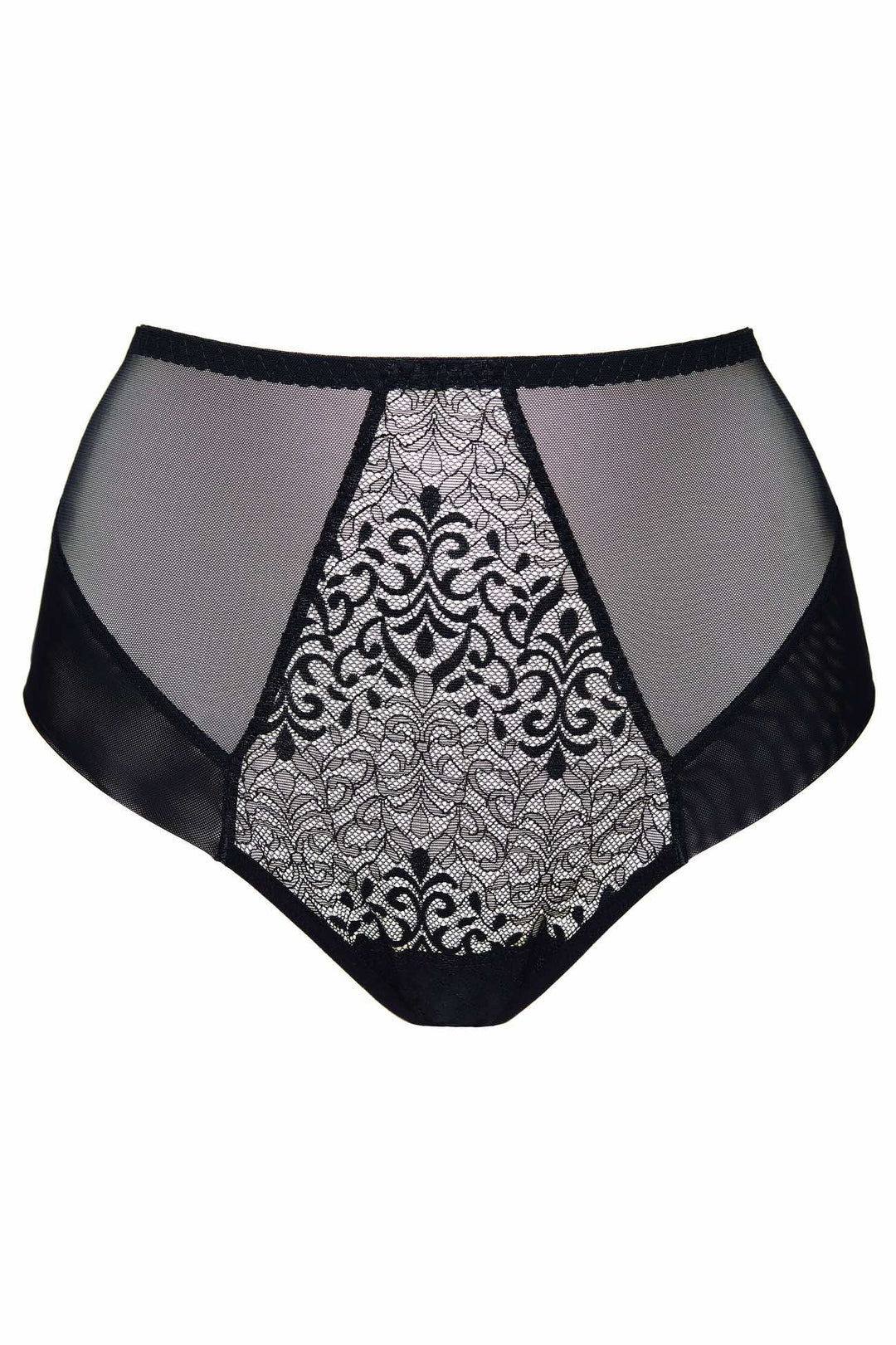 GABI HIGH WAIST BLACK LACE PANTY