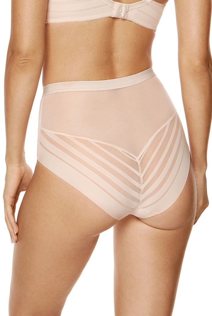 LUNA HIGH WAIST LACE PANTY BEIGE