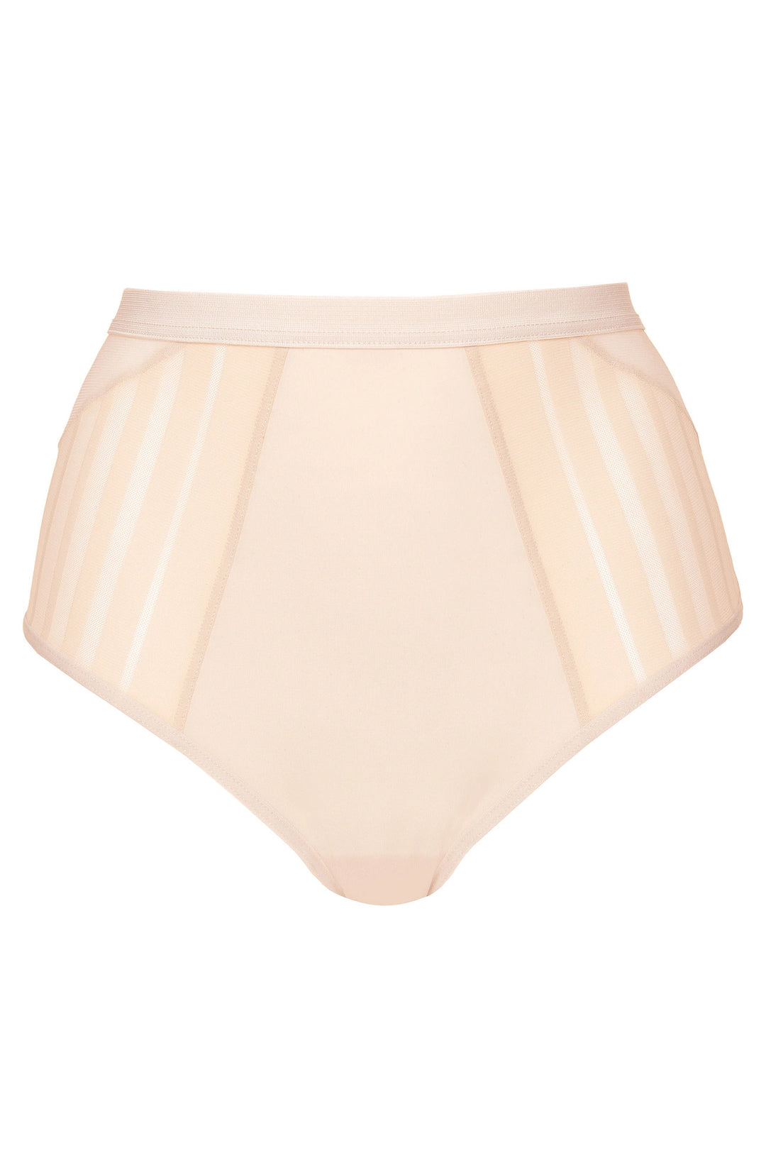 LUNA HIGH WAIST LACE PANTY BEIGE