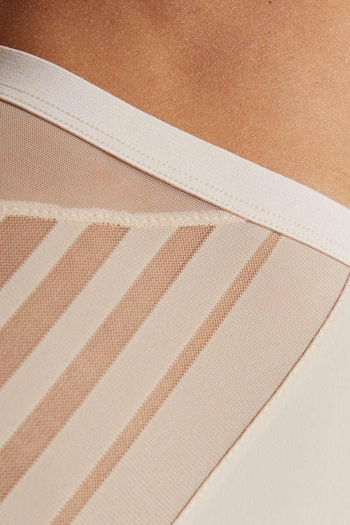 LUNA HIGH WAIST LACE PANTY BEIGE