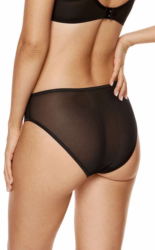 MADAME EMBROIDERED PANTY BLACK
