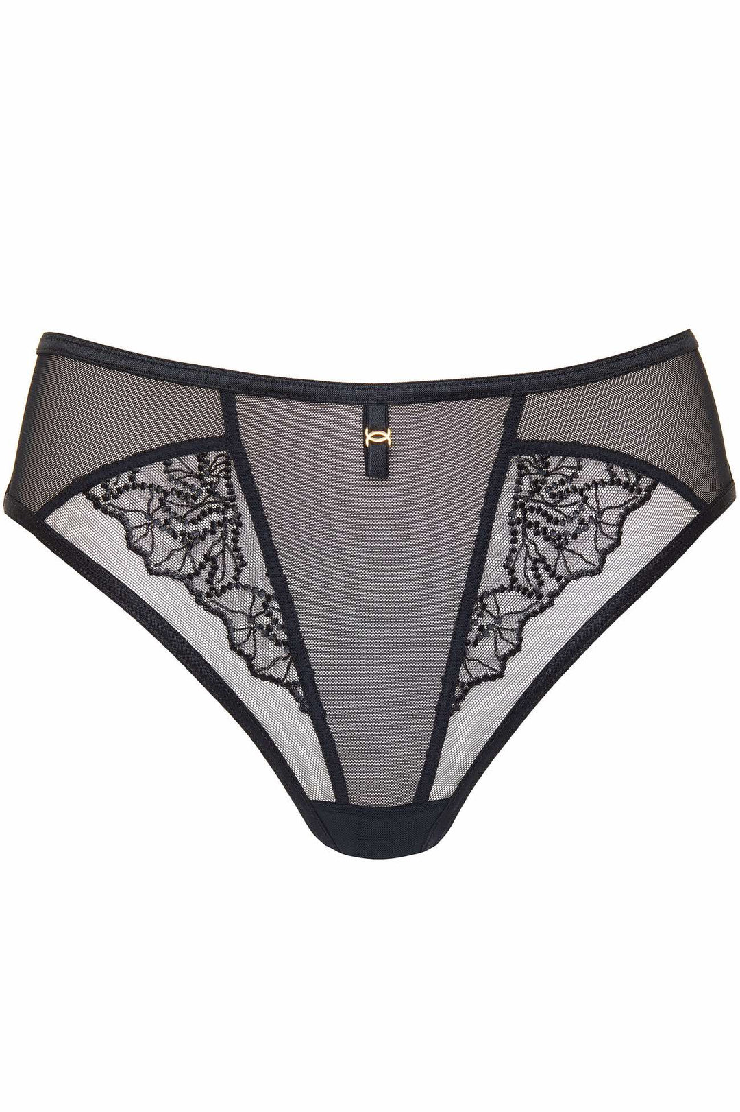 MADAME EMBROIDERED PANTY BLACK
