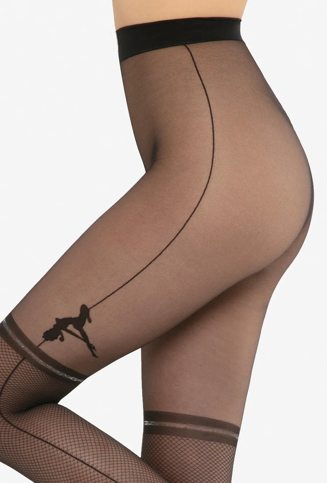 GATTA RITA SUSPENDER TIGHTS TRANSPARENT 20 DEN