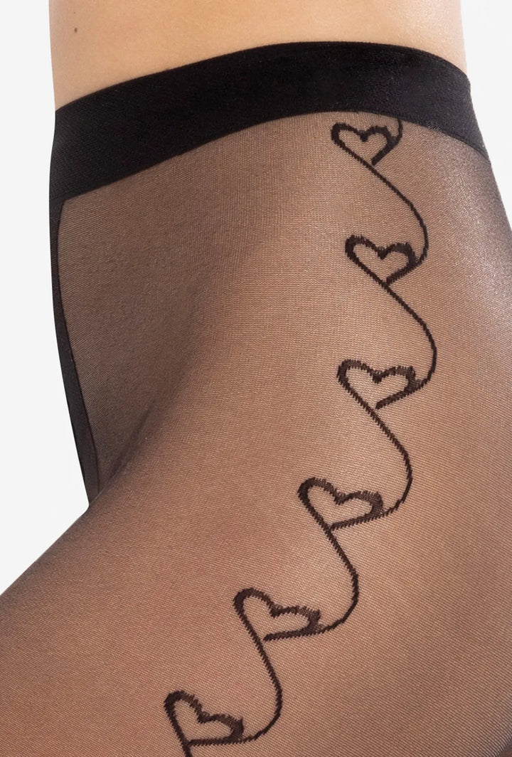 GATTA LOVELY PATTERNED AND TRANSPARENT TIGHTS 20 DEN